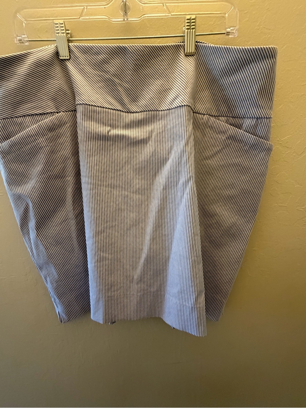NWOT Striped Pencil Skirt in White and Navy - Classic Women's Skirt XXL.   #3